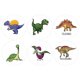 thumbnail image 1 of 500 pegatinas de dinosaurios de dibujos animados para niños papelería suministros escolares calcomanía (W114) JShteea Libre de BPA, 1 of 8