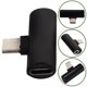 thumbnail image 5 of Adaptador 2 en 1 de carga tipo C a auriculares auxiliares de 3,5 mm, compatible con teléfonos Xiaomi y Huawei (negro), 5 of 7