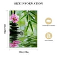 thumbnail image 2 of Nawypu   Spa Zen Stone Giclee Canvas Prints Wall Art Paintings Pictures for Living Room Bedroom Home Office Decor Modern Stretched and Framed Green Bamboo Pink Flowers Romance Artwork, 2 of 5