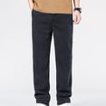 thumbnail image 2 of Mens Classic Relaxed Fit Jeans Stretch Casual Baggy Y2k Skater Vintage Plain Pants Casual Wide Leg Jeans Loose Fit Denim Pants Big & Tall Size M-5XL Black, 2 of 6