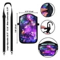 thumbnail image 3 of WIRESTER Cell Phone Pouch Sleeve Case for with Adjustable Crossbody Strap Neck Lanyard for Women Men Working Walking Travelling - Purple Nebula Galaxy, 3 of 5