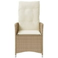 thumbnail image 3 of vidaXL Reclining Garden Chair Set of 2 Beige, 3 of 5