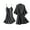 Black, variant on Women's Satin Robe Sets 2 Piece Comfy Silk Cami Nightgown with Robes Sleepwear Bridesmiad Wedding Kimonos