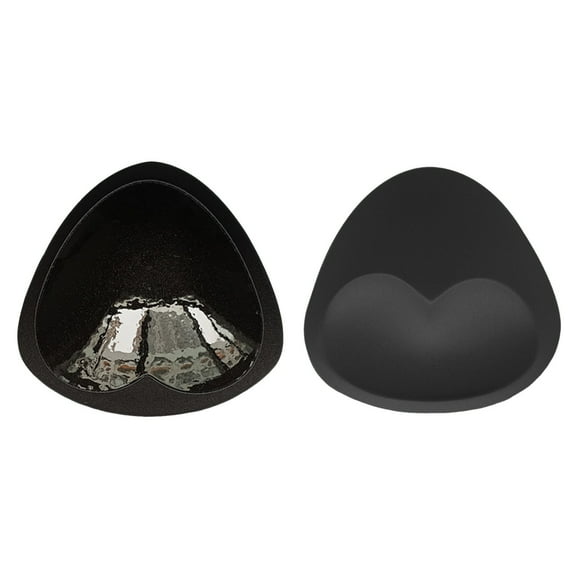 khonts,Women's Both Sides Sticky Bras Inserts Self Adhesive Boob Pads Bra Pad Push up Bralettes Black One Size