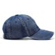 thumbnail image 5 of Gorra de béisbol lavada de algodón vaquero envejecido para papá sombrero ajustable polo camionero estilo unisex, 5 of 7