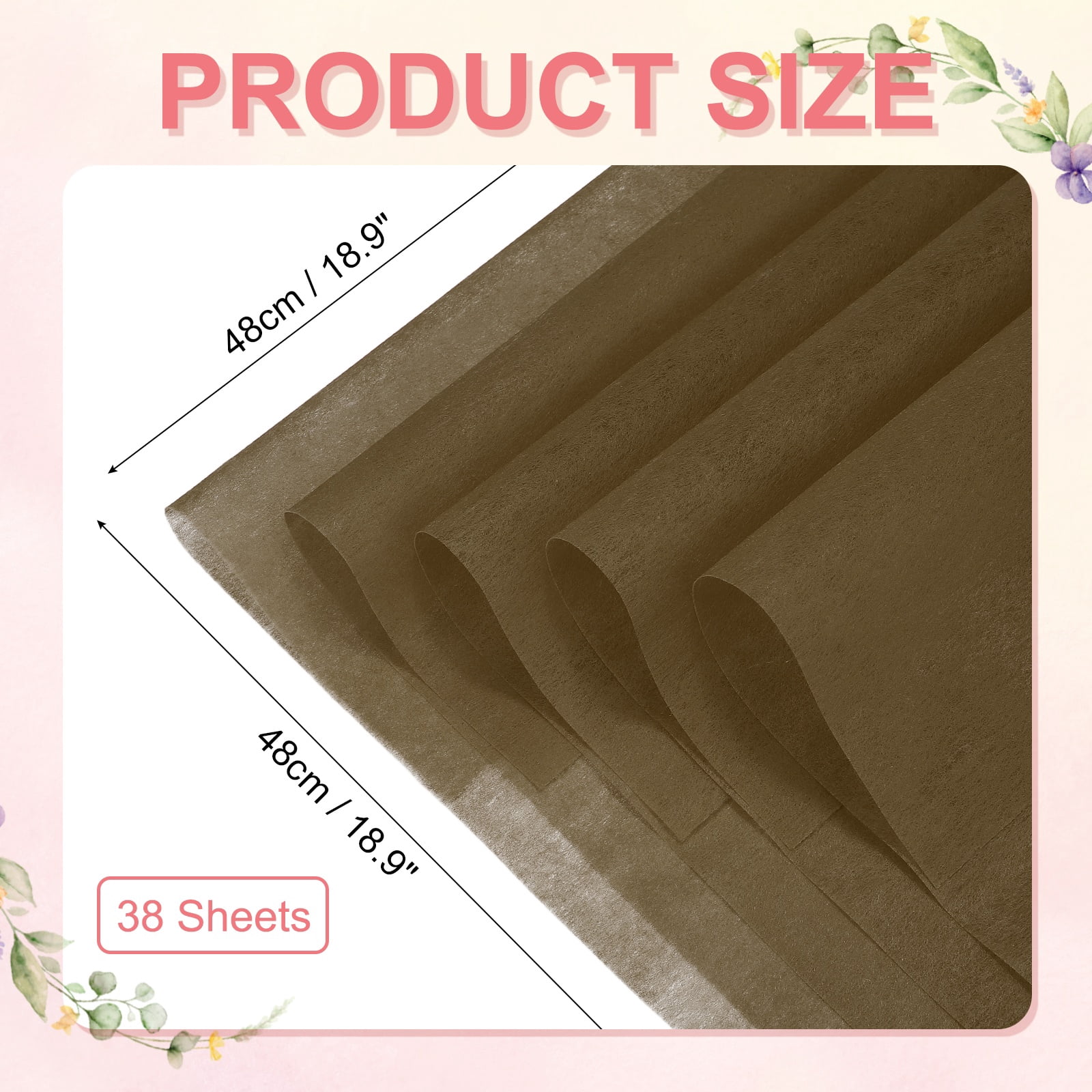Uxcell Cotton Wrapping Flower Paper, Tissue Waterproof Floral Bouquet Wrapping Paper Korean Paper for Bouquets for Florist DIY Crafts Wedding Birthday Gift Coffee