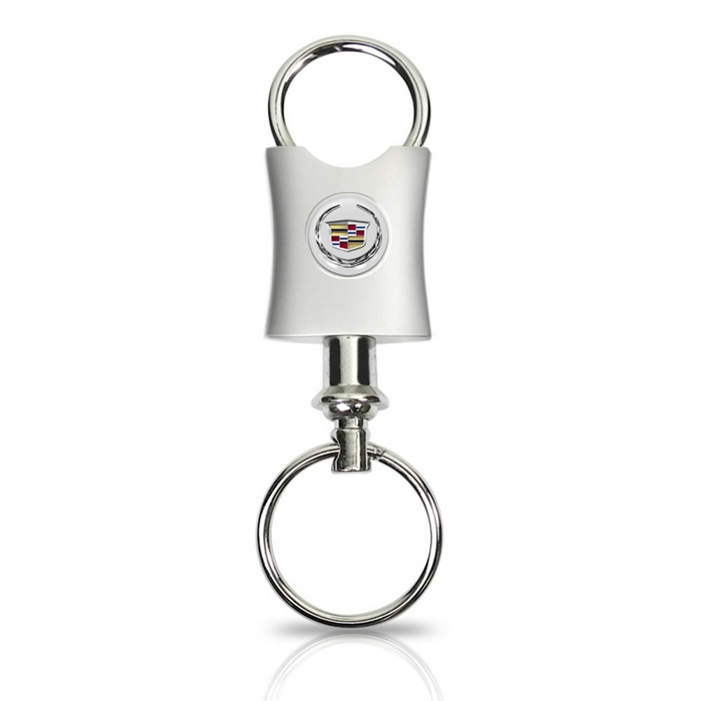 Cadillac Logo Contoured Metal Valet Key Chain