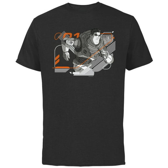 Disney and Pixar’s Lightyear Space Ranger Charge - Short Sleeve Cotton T-Shirt for Adults - Customized-Black
