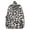 White, variant on Leopard Print Laptop Backpack, Retro Casual Backpack, Fuzzy Aesthetic Backpack for Work Travel Outdoor (Black)