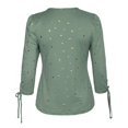 thumbnail image 3 of Blusa Maracuyá Talla M Manga al Codo Verde, 3 of 4
