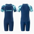 thumbnail image 5 of GYRATEDREAM Boys Two Piece Rash Guard Swimsuits Short Sleeve Camouflage Print Swimwear UPF50+ with Swim Trunk Bathing Suit for 4-5Y, 5 of 7