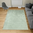 thumbnail image 2 of Geometric Turkish Area Rug, Small Dot Tiles Shape Simple Classical Creative Design, Soft Carpet for Living Room Decor with Distressed Look, 4' X 5.7', Almond Green, by Ambesonne, 2 of 4