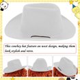 thumbnail image 4 of Sombrero de vaquero ajustable con diseño de cachorros para disfraz occidental, fiestas y accesorios de aseo., 4 of 5