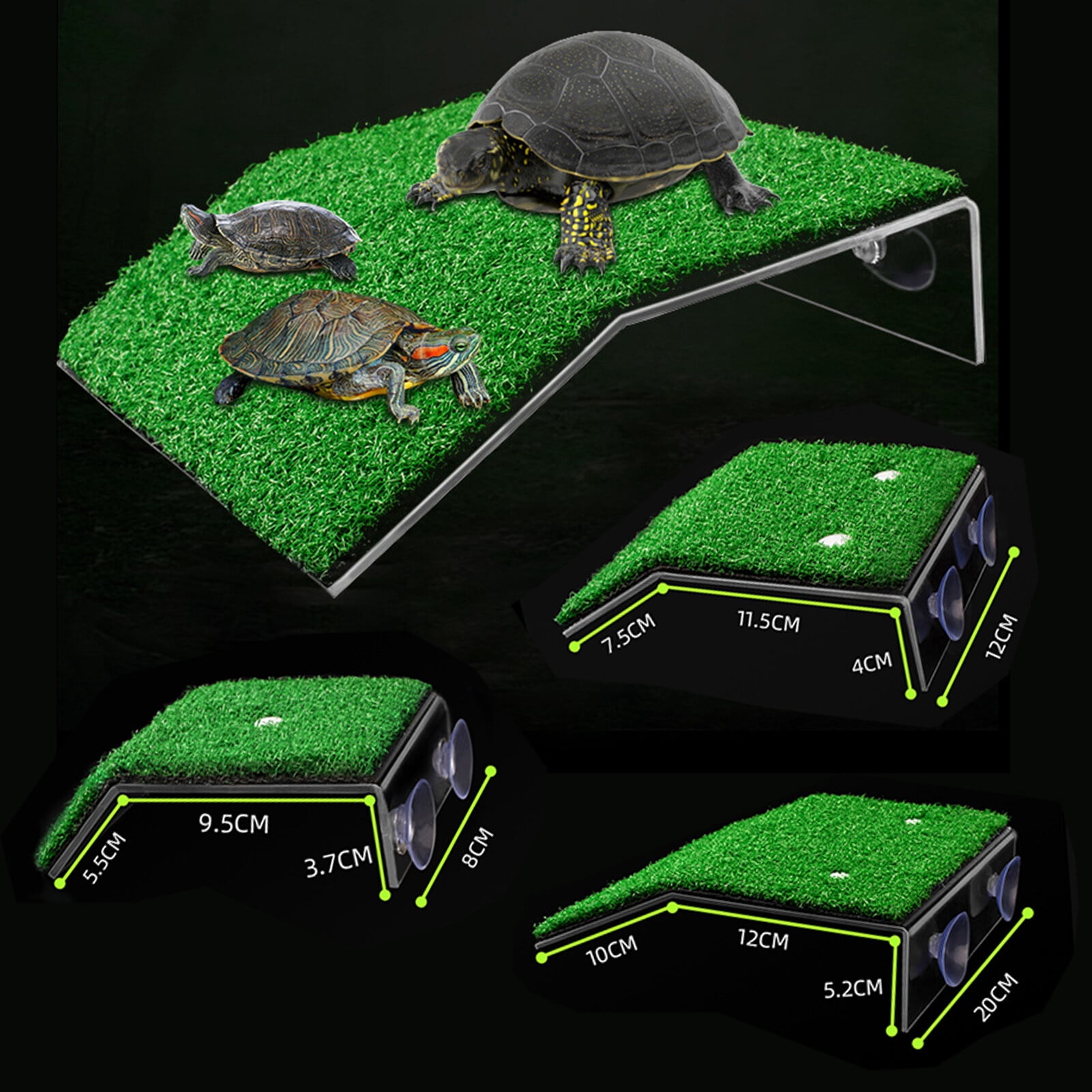 Turtle Ramp Turtle Basking Platform Tortoise Ramp Reptile Ladder Resting Terrace for Aquarium Fish Tank