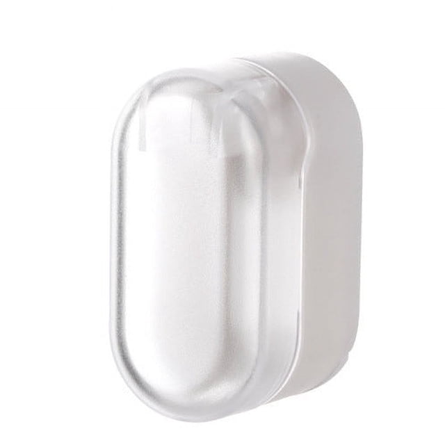 Ohufall Toothbrush With Cover Bathroom Wall-mounted No-Punch Toothbrush Storage Rack Toilet Toothbrush Wall Mounted With Cover Toothbrush Storage Bathroom Toothbrush Holder