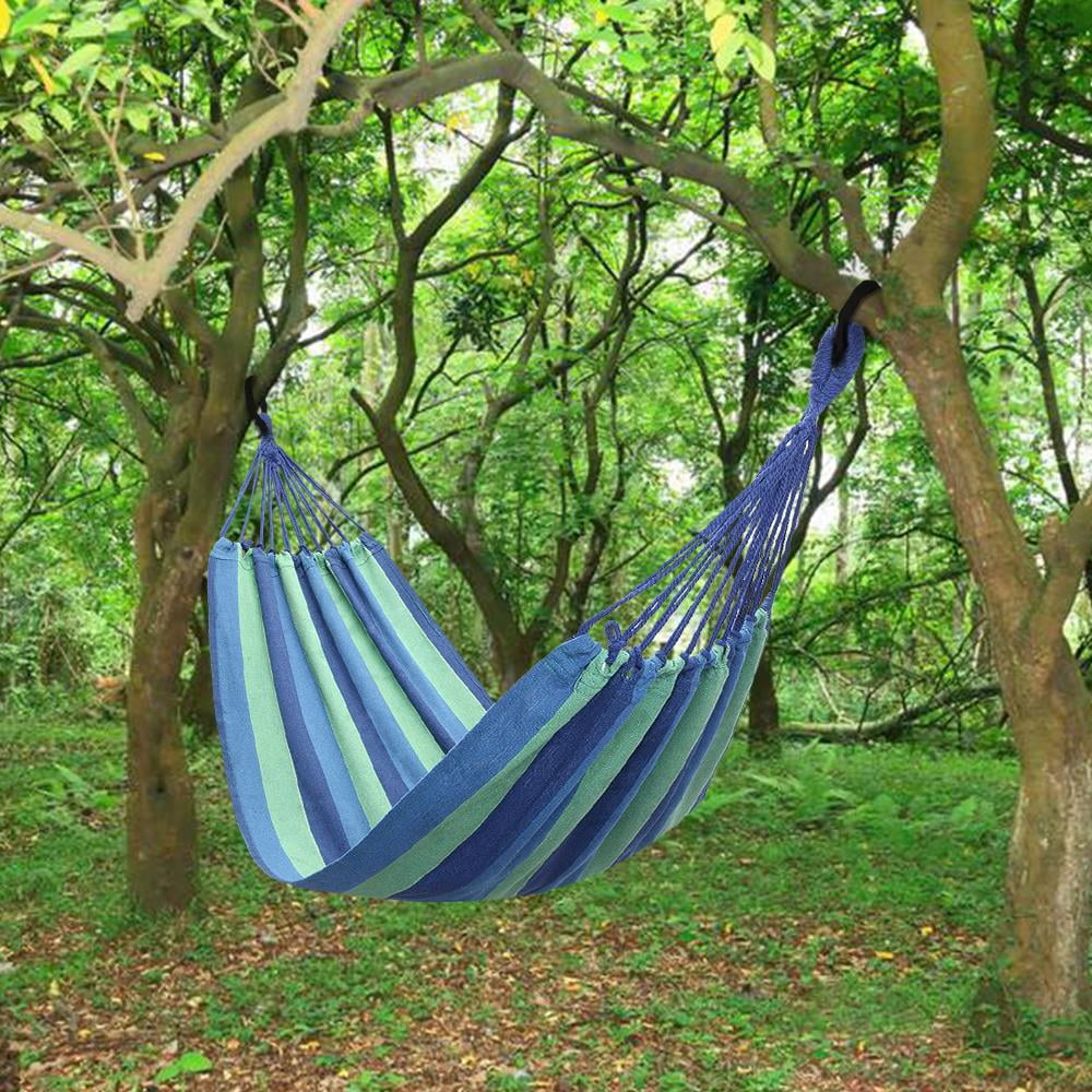 Zimtown Outdoor Cotton Double Camping Hammock Bed with Carrying Bag