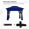 thumbnail image 4 of Spaco Pop Up Canopy Tent, Easy Up Screened Canopy for Patio and Backyard, Easy Set-up Outdoor Gazebo, 4 of 7