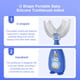 thumbnail image 4 of Silicona Portátil en forma de U Niños pequeños Cepillo de dientes de doble cara Bebé recién nacido Entrenamiento Diente de color Niños Gadget Viaje a casa Pequeño, Azul Scienceny HA009117-05, 4 of 6