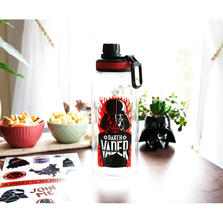 Star Wars Darth Vader Twist Spout Water Bottle and Sticker Set