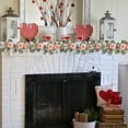 thumbnail image 4 of Decoraciones para el Día de San Valentín, 2 metros de rosas artificiales para envolver regalos de boda, flores artificiales para el Día de San Valentín, rosas artificiales para envolver regalos de San, 4 of 7