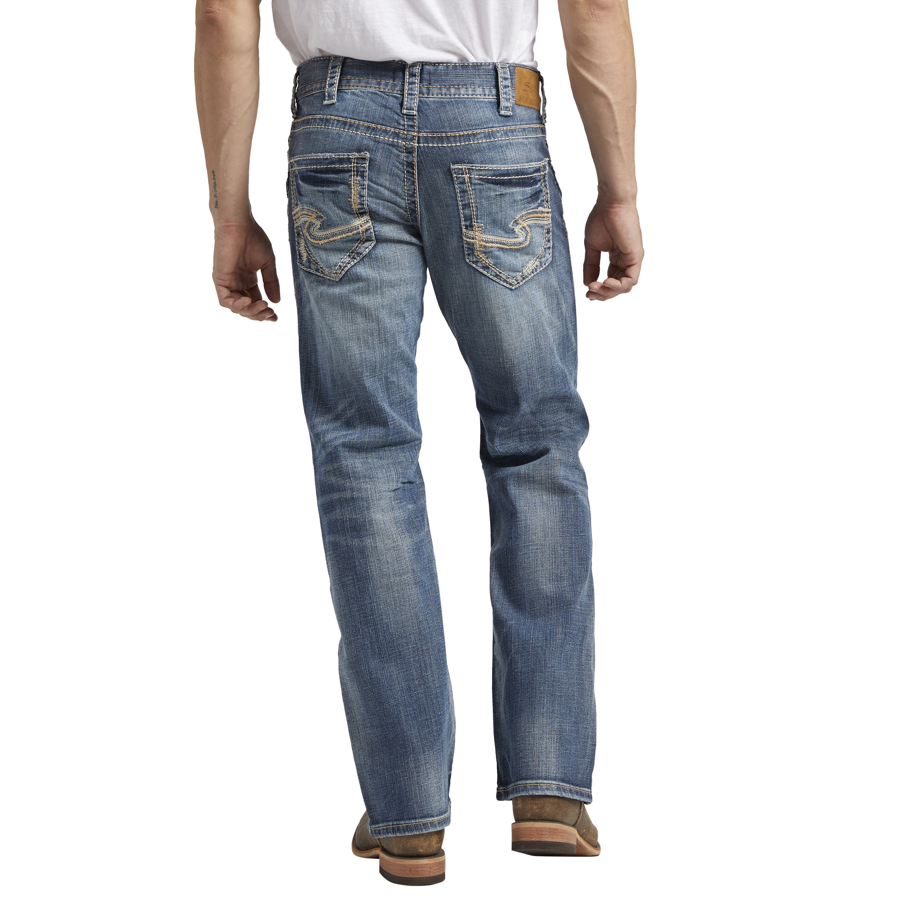 Silver Jeans Co. Men's Zac Relaxed Fit Straight Leg Jeans, Waist Sizes 30-42 - image 2 of 4