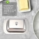 thumbnail image 5 of Luxious Stainless Steel Butter Dish Box Container Shiny Cheese Server Storage Keeper Tray with Easy, 5 of 5