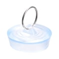 thumbnail image 1 of Caucho Fregadero Tapón, Transparente Drenaje Tapón Ajuste 1-21/32" a 1-3/4" Drenaje con Colgante Anillo para Bañera Cocina y Baño, 1 of 5