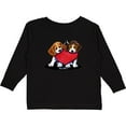 thumbnail image 3 of Inktastic Beagle Heartfelt Duo Boys or Girls Long Sleeve Toddler T-Shirt, 3 of 5