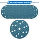 thumbnail image 4 of 50 piezas de discos de lijado de 6 pulgadas con 15 agujeros, papel de lija de 320 granos con gancho y lazo, universal para reparación automotriz, azul, 4 of 7