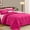 Hot Pink/Pink, variant on Queen Comforter Set 7 Pieces, Reversible Queen Size Bed in a Bag with All Season Soft Comforter, Bedding Sets Includes Comforter, Flat Sheet, Fitted Sheet, Pillowcases & Shams, Hot Pink & Pink