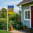 thumbnail image 3 of We Stand with Ukraine Flag Stop The War Support Ukrainian Fade Proof Gorgeous Color Thicker Polyester with Brass Flag A 3, 3 of 6