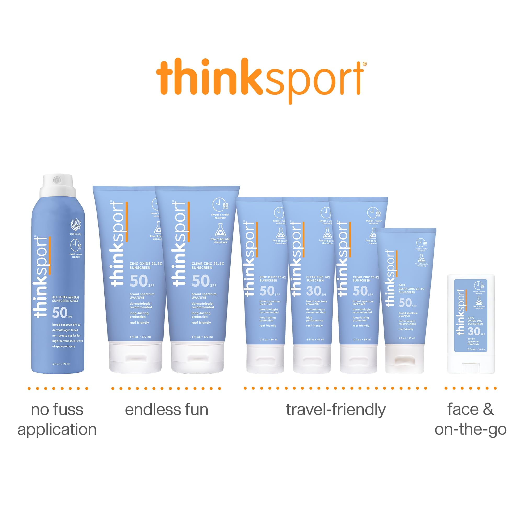 (Pack Of 6) Think Sunscreen Spf 50 3 Fl Oz