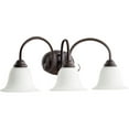 thumbnail image 2 of Quorum Lighting Spencer Glass 3-Light Oiled Bronze Ceiling Fan, 2 of 2