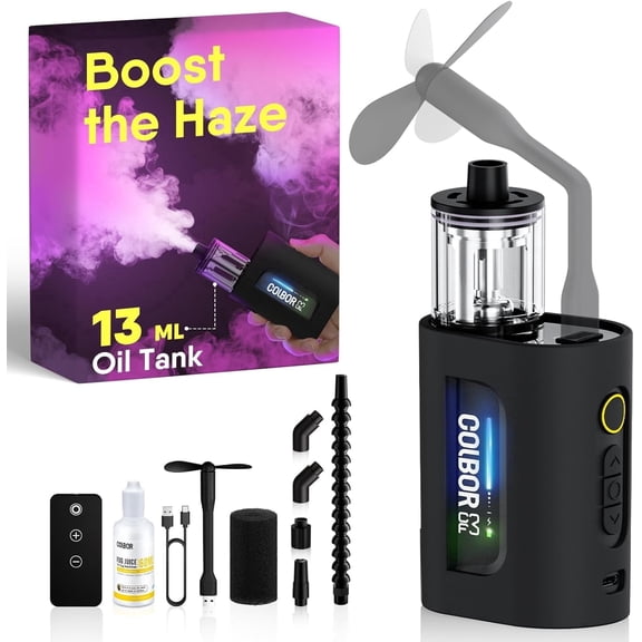 COLBOR Portable Fog Machine CF3 30W with Wireless Remote for Photography and Video, Indoor Outdoor Party Wedding Cosplay