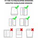 thumbnail image 4 of Kit de ventilación de ventana de ahorro de energía, sello de ventana de aire acondicionado portátil que garantiza una retención eficiente de aire fresco con compatibilidad universal, fácil, 4 of 5