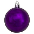 thumbnail image 3 of 60ct Eggplant Purple Shatterproof 2-Finish Christmas Ball Ornaments 2.5 inch, 3 of 3
