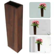 PBPBOX Wood Wall Planter Indoor Bohemia Brown 1Set 11.8X2.8X1.5In