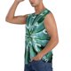 thumbnail image 3 of Fotbe Teal Cactus Men's Camiseta sin Mangas Estampada para Hombres, Playera Casual para Gimnasio, Entrenamiento, Playa-Small, 3 of 7