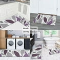thumbnail image 5 of Purple Leaf Pattern Kitchen Rugs Sets Of 2,Anti Fatigue Kitchen Mat Rugs Non Slip Washable,Decorative Kitchen Floor Mats for Kitchen,Sink,Laundry,17"x30"+17"x47", 5 of 7