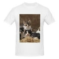 thumbnail image 4 of Bingfone Cat Family Men'S Loose Fit Short-Sleeve Pocket T-Shirt, 4 of 7
