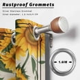 thumbnail image 2 of Outdoor Curtains for Patio Waterproof, Bathing Roosters Outdoor Privacy Panels Grommet, Farmhouse Sunflower Vintage Burlap Blackout Outside Curtains for Porch/Cabana/Pergola/Gazebo 54"x108", 1 Panel, 2 of 8