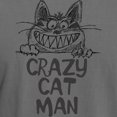 thumbnail image 3 of CafePress - CRAZY CAT MAN T Shirt - Mens Comfort Colors Shirt, 3 of 5