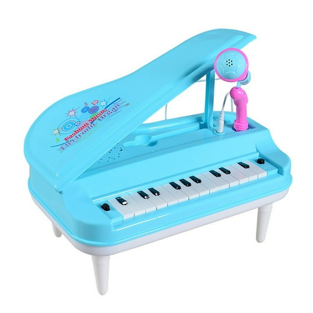 Piano de juguete infantil multifuncional con teclado, juguete electrónico musical y juego de estimulación cognitiva.