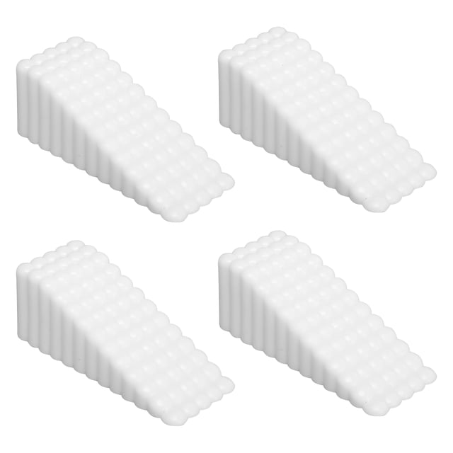 4 topes de puerta de silicona tipo cuña, resistentes al viento.