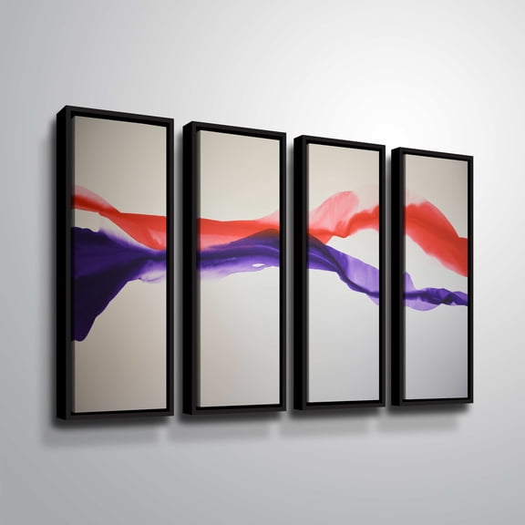 Artwall Gates of Love, 4 Piece Floater Framed Canvas Set by Patricia Coulter