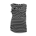 thumbnail image 5 of Pregnant Gifts For First Time Mom Pregnant Women Clothes Short Sleeve Maternity T-shirt Striped Nursing Top, 5 of 6