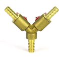 thumbnail image 2 of Conector de manguera Y3, divisor de latón, aleación de Zinc, válvula de bola de 8mm, agua, aceite, Gas, riego de jardín Sailing Electrónica, 2 of 5
