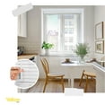 thumbnail image 3 of Misty White 55.5 in. W X 48 in. H Cordless Blackout Vinyl Mini Window Blinds with 1 in. Slats, 3 of 7