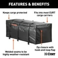 thumbnail image 2 of CURT Cargo Bag, 15 cu ft Waterproof, UV-Resistant Vinyl, Exterior Automotive Accessories, 2 of 7