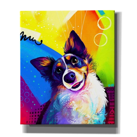 Epic Graffiti 'Pop Art Australian Shepherd 3' by Furbaby Affiliates, Canvas Wall Art, 20"x24"